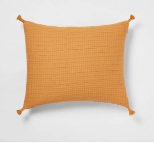 2 SHAMS! THRESHOLD DOUBLE CLOTH SHAM